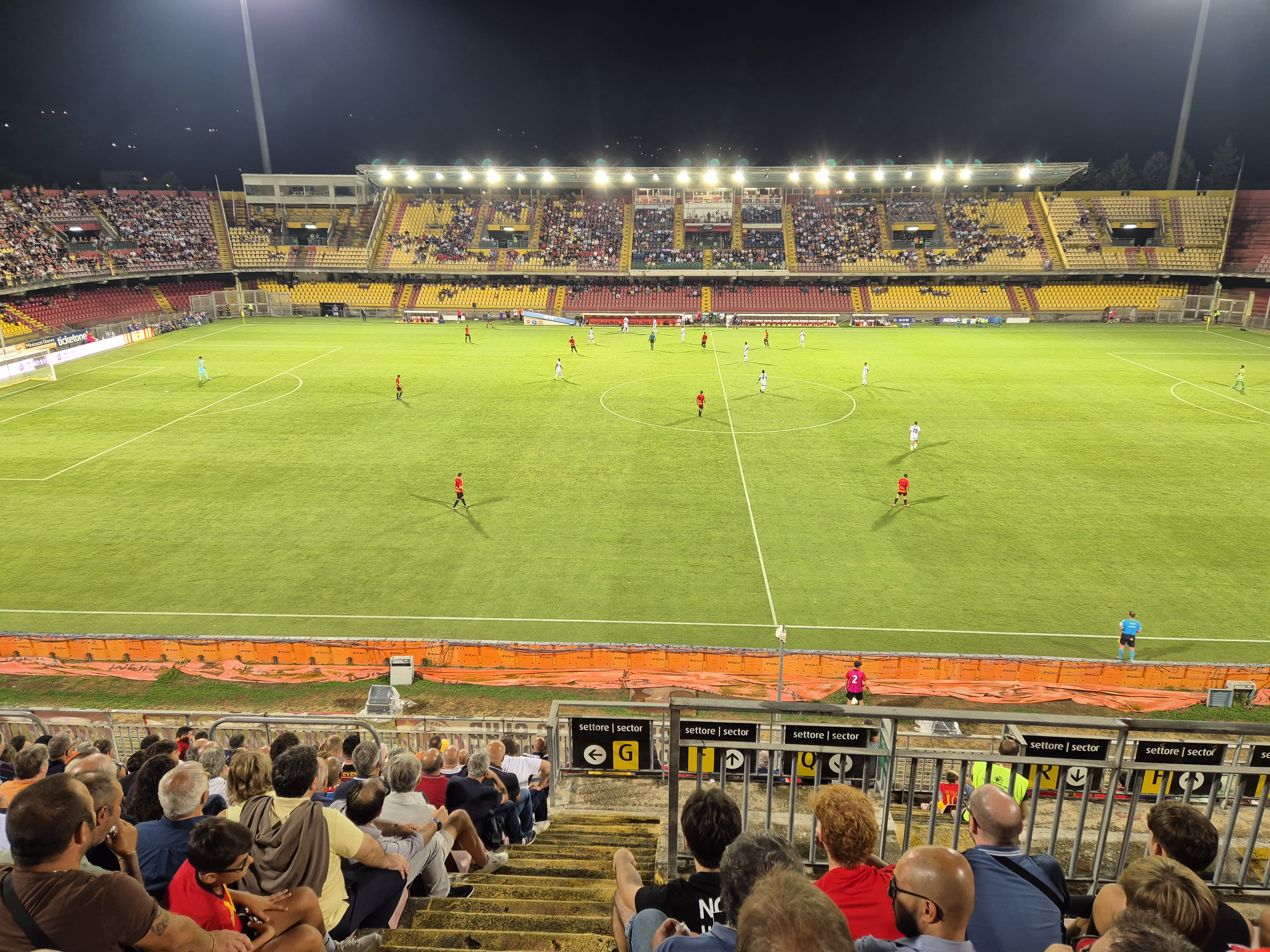 Stadio Ciro Vigorito, Benevento vs Cavese, Serie C 2024-25, internal shot, 26th August 2024, Distinti