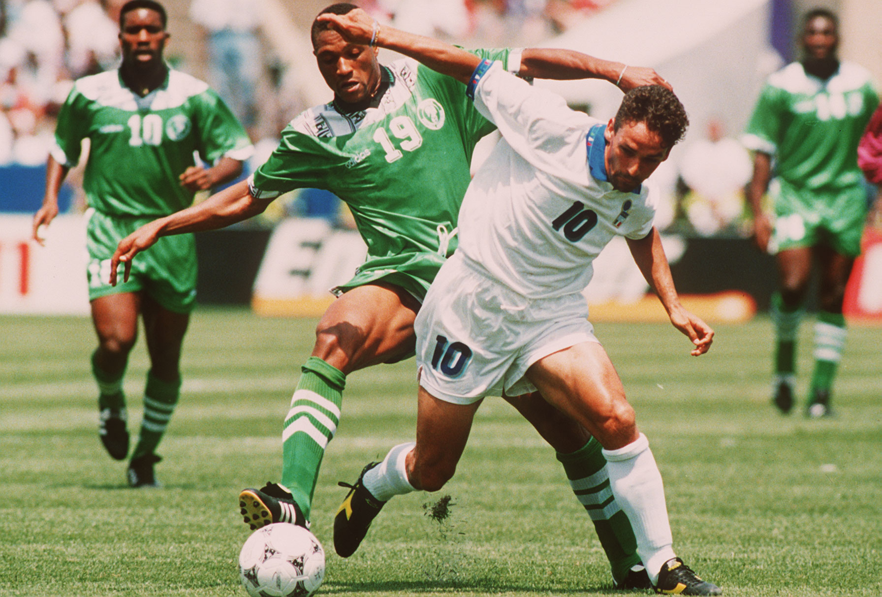 Italy struggled against Nigeria in the Round of 16 clash.