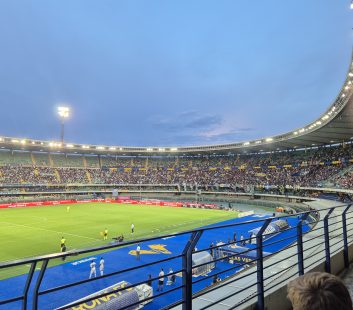 Inside the Stadio Marcantonio Bentegodi, Verona