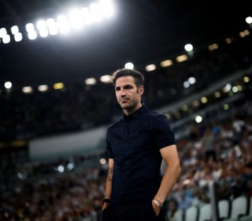 Cesc Fabregas, head coach of Como 1907, looks on prior to