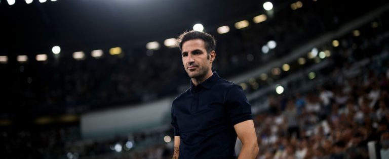 Cesc Fabregas, head coach of Como 1907, looks on prior to