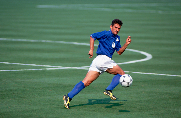 Roberto Baggio Plays in 1994 World Cup Match