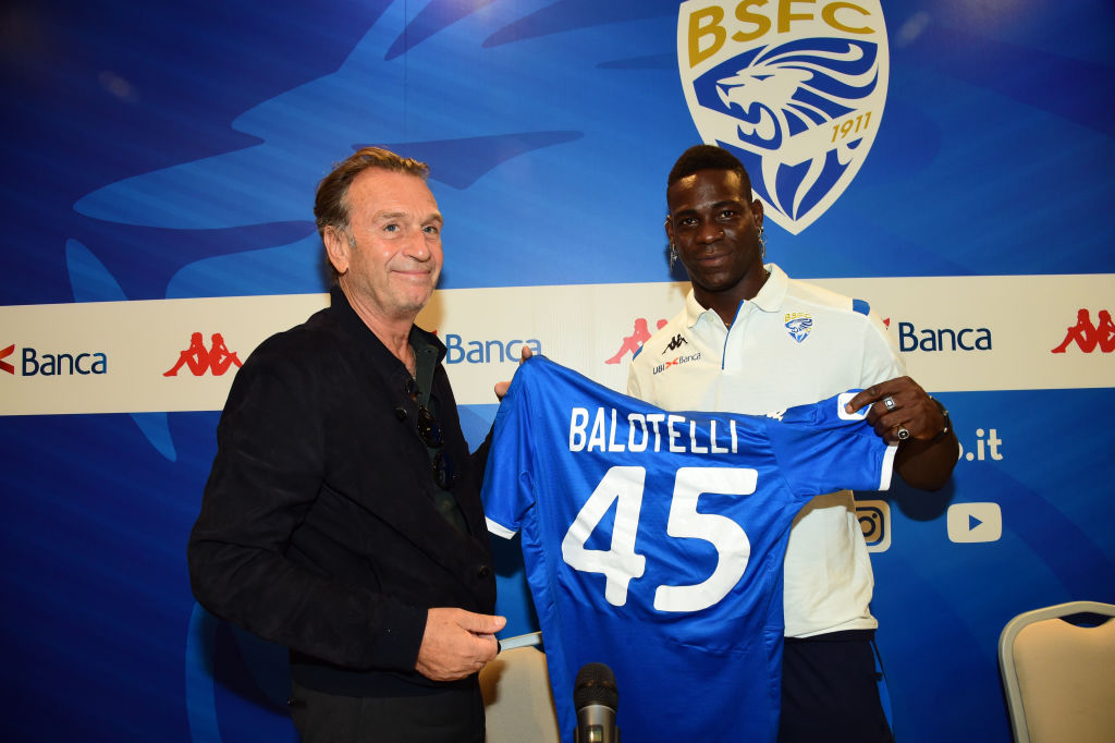 Brescia Calcio Unveils New Signing Mario Balotelli