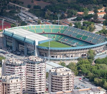 Aerial Views Of Italian Coastlines During Summertime
