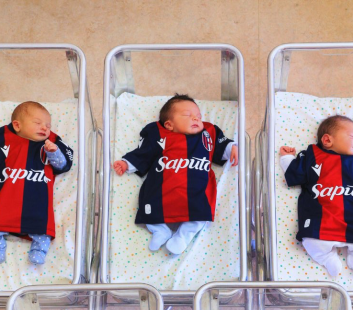 Bologna give a free football shirt to every baby born in the city