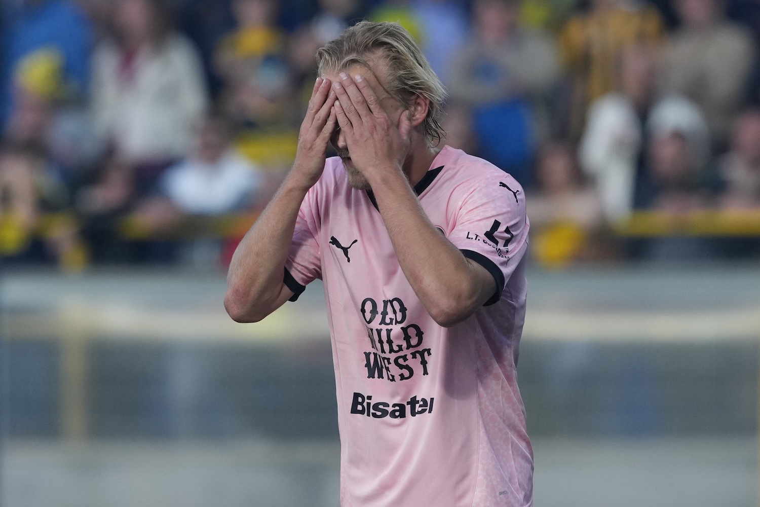 Joel Pohjanpalo of Palermo during their play-off clash with Juve Stabia