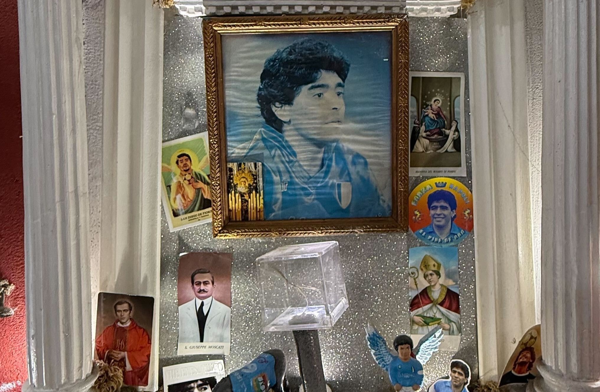 Napoli Bar Offers Hair of the God… and an Altar to Worship Diego Maradona