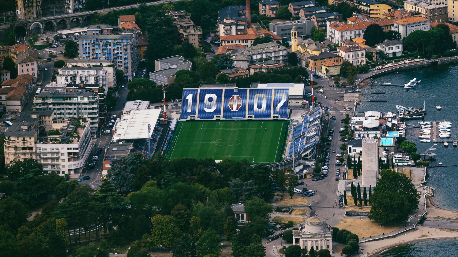 Como Stadium From Above