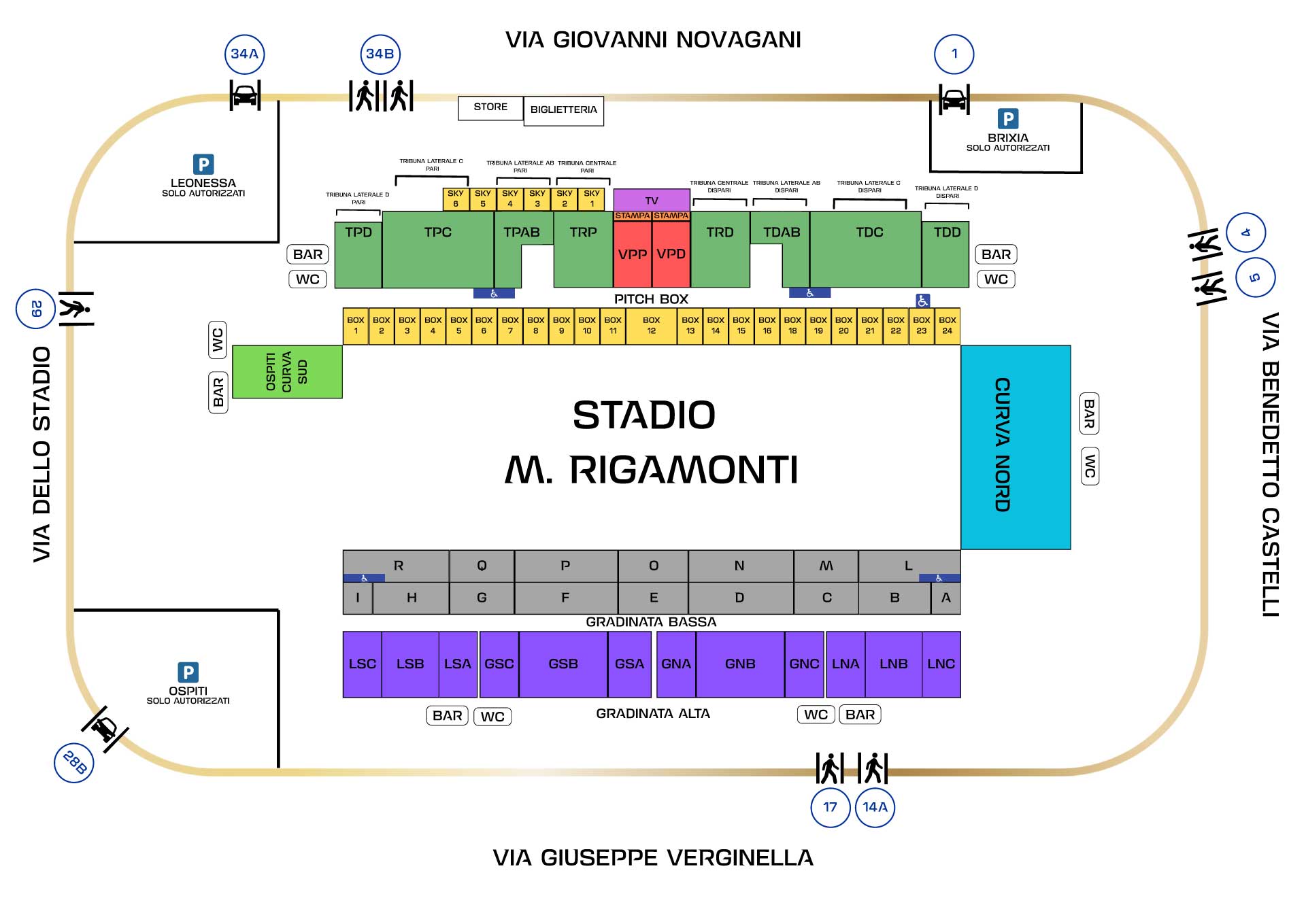 How to Buy Tickets to Watch Union Brescia at the Stadio Mario Rigamonti